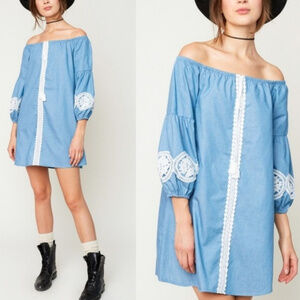 Lovely Boho Blue Dress